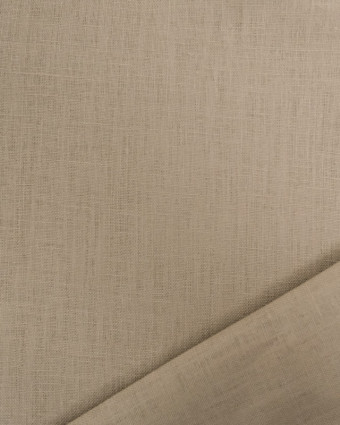 Tissu pur lin taupe- Mercerine