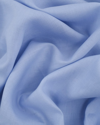 Tissu pur lin bleu ciel - Mercerine