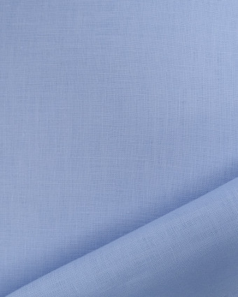 Tissu pur lin bleu ciel- Mercerine