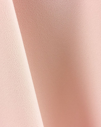 Tissu crêpe envers satin rose nude Cristina - Mercerine
