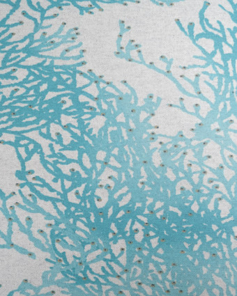 Toile Enduite Calédonie Bleu Turquoise - Mercerine