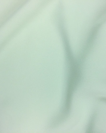 Tissu crêpe vert pastel envers satin  Cristina - Mercerine