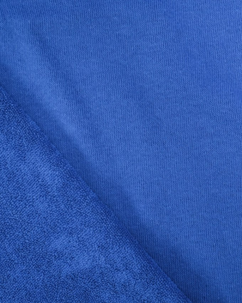 Tissu Jersey Envers Eponge Bleu Cobalt  - Mercerine