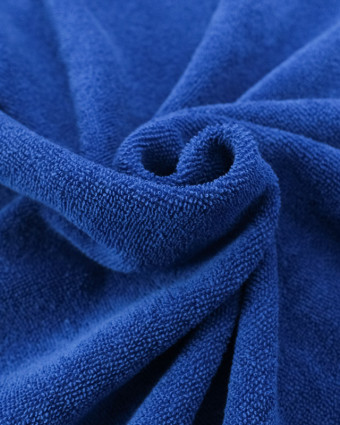 Tissu Jersey Envers Eponge Bleu Cobalt  - Mercerine