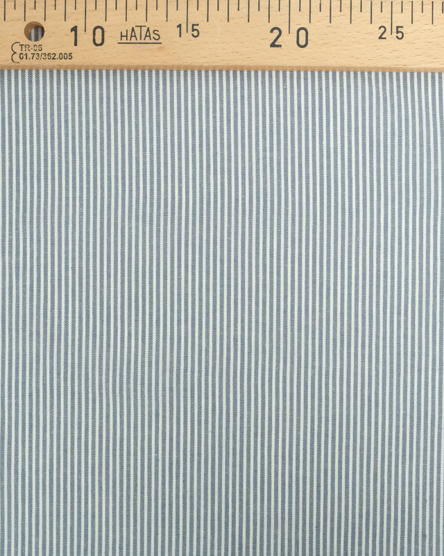 Tissu Coton Rayures Bleu Jean -  Mercerine