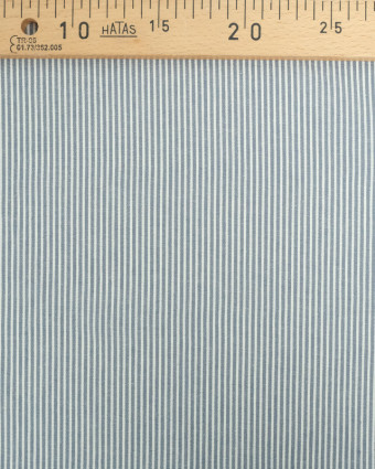 Tissu Coton Rayures Bleu Jean -  Mercerine