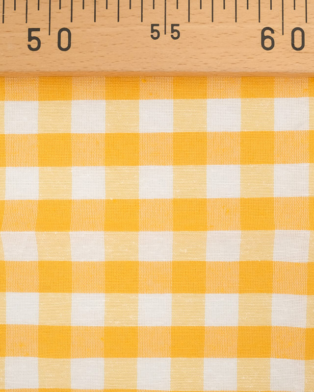 Tissu Vichy Jaune Menorca - 280 cm - Oeko-Tex - Oekotex