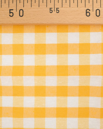 Tissu Vichy Jaune Menorca - 280 cm - Oeko-Tex - Oekotex