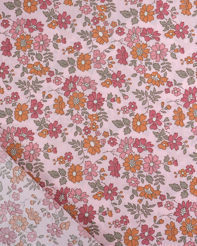 Tissu Liberty Fabrics@ Capel Floret B Rose - Mercerine
