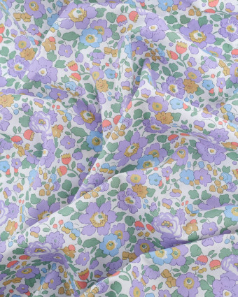Tissu Liberty Fabrics@ Betsy R Lilas - Mercerine