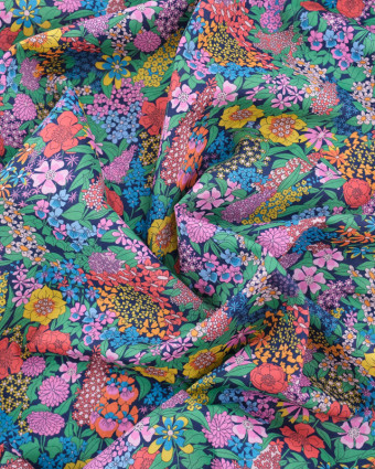 Tissu Liberty Fabrics@ Ciara E Vert et Rose - Mercerine