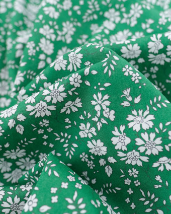 Tissu Liberty Fabrics@ Capel Q Vert - Mercerine