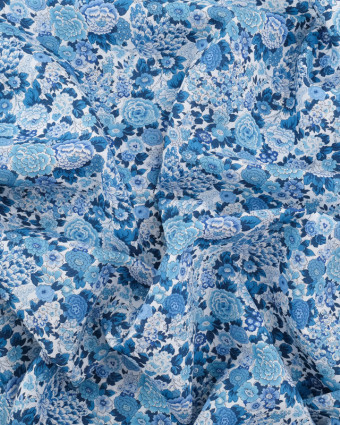 Tissu Liberty Fabrics@ Elysian Day C Bleu - Mercerine