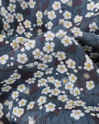 Tissu Liberty Fabrics@ Mitsi F Bleu - Mercerine