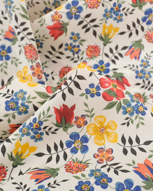 Tissu Liberty Fabrics@ Edenham T Ecru - Mercerine