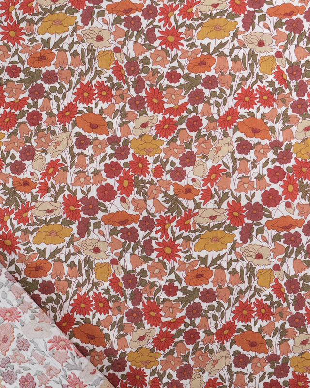 Tissu Liberty Fabrics@ Poppy Forest D Terracotta - Mercerine