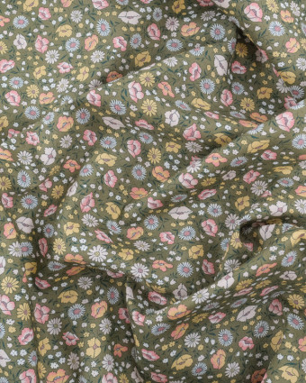 Tissu Liberty Fabrics@  Veronica C Kaki - Mercerine