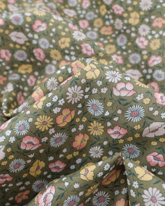 Tissu Liberty Fabrics@  Veronica B Kaki - Mercerine