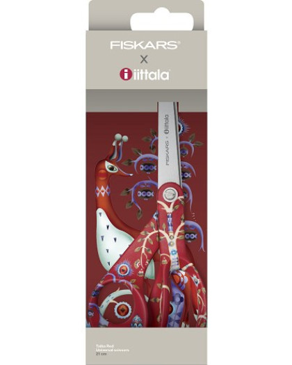 Ciseaux Universel Taika Rouge - Fiskars x Iitala  - Mercerine