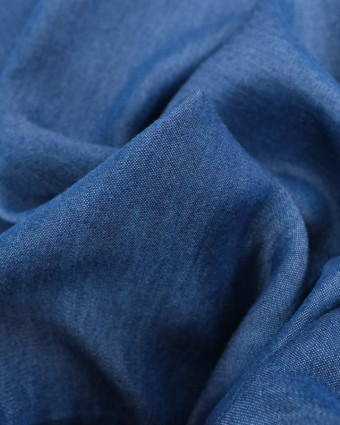 Tissu Tencel Jean Bleu Foncé - Mercerine