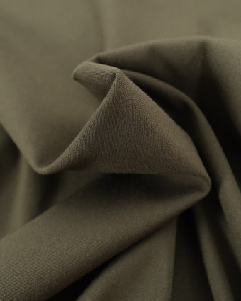 Tissu Viscose Twill Uni Vert Forêt  - Mercerine