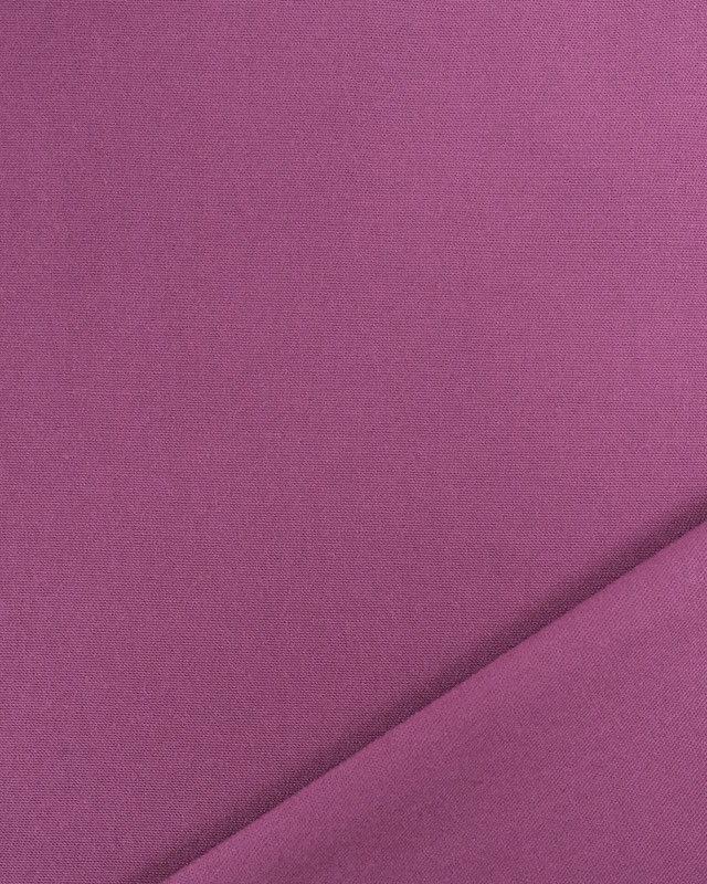 Tissu Viscose Twill Uni Cassis - Mercerine