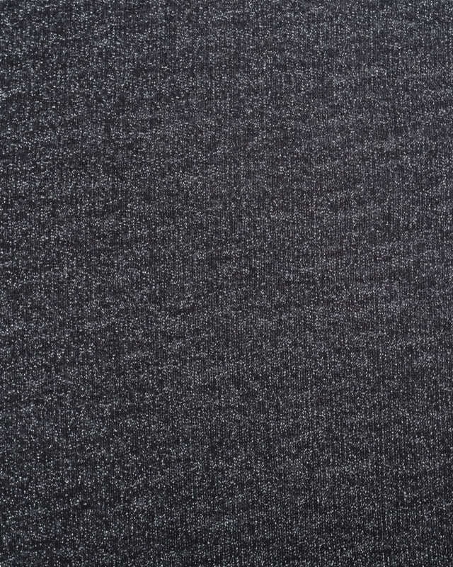 Tissu Sweat French Terry Noir Lurex Oeko-Tex - Mercerine