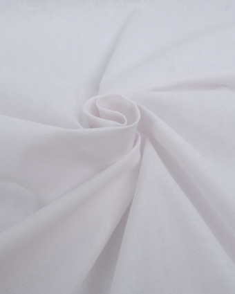 Tissu polycoton uni blanc grande largeur - 280cm - Mercerine