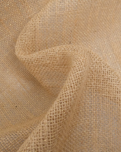 Toile De Jute Lurex Naturelle - Mercerine