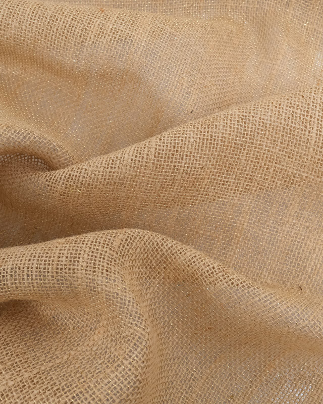 Toile De Jute Lurex Naturelle - Mercerine