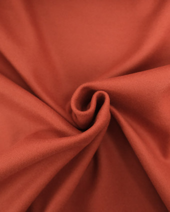 Tissu Manteau Uni Terracotta  - Mercerine