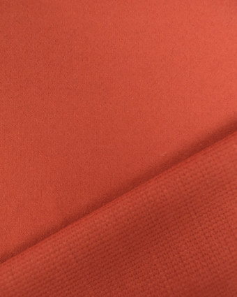 Tissu Manteau Uni Terracotta - Mercerine