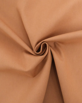 Tissu Demi Natté Uni Camel - Oeko-Tex - Mercerine