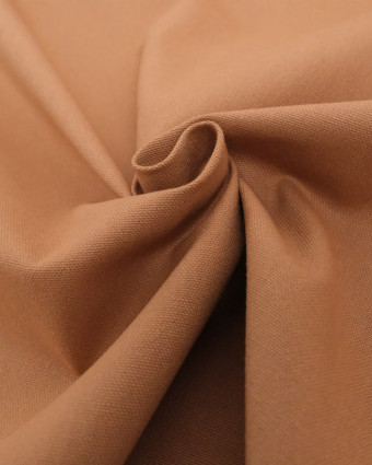 Tissu Demi Natté Uni Camel - Oeko-Tex - Mercerine