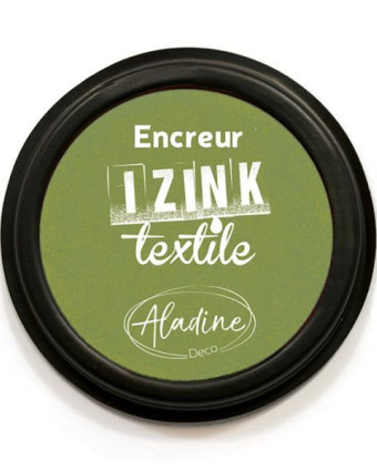 Encreur Izink Textile Vert Clair Absinthe  -Mercerine