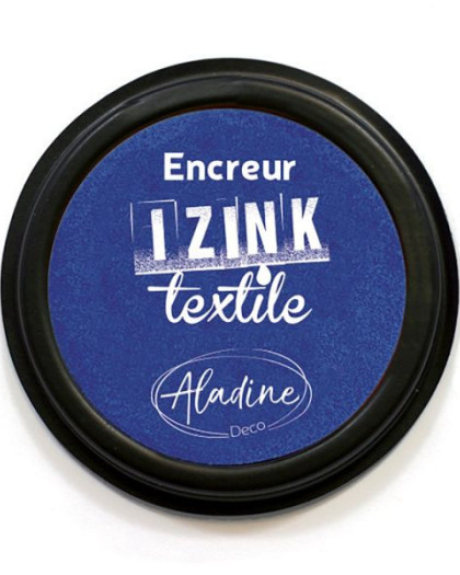 Encreur Izink Textile Bleu Fonce Indigo  -Mercerine