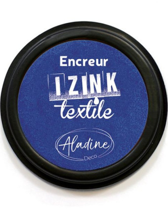 Encreur Izink Textile Bleu Fonce Indigo  -Mercerine