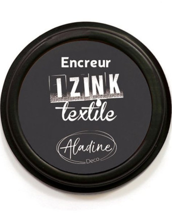 Encreur Izink Textile Noir Khol - Mercerine