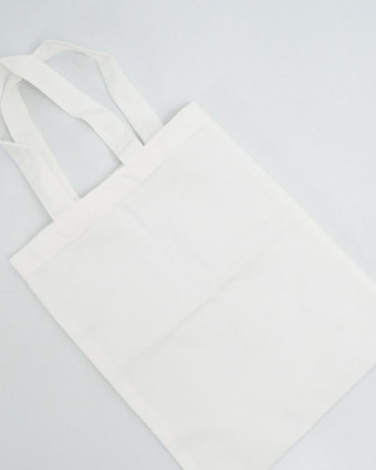 Tote Bag Blanc - Petit Format 27x23cm - Mercerine