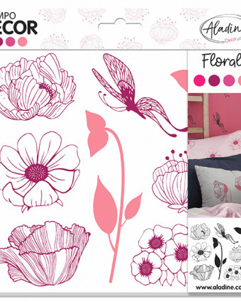 Tampons Décor Floral - Stampo Decor - Mercerine