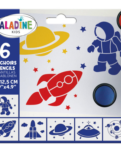 Pack Pochoir Enfant Espace - Aladine Kids - Mercerine