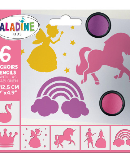 Pack Pochoir Enfant Princesse - Aladine Kids - Mercerine