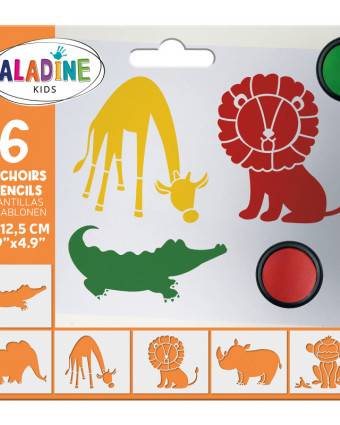 Pack Pochoir Enfant Savane - Aladine Kids - Mercerine