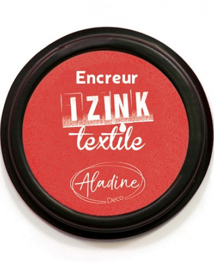 Encreur Izink Textile Rouge Santal  - Mercerine