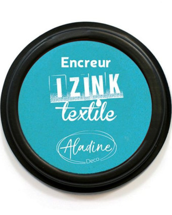 Encreur Izink Textile Turquoise Pastel - Mercerine