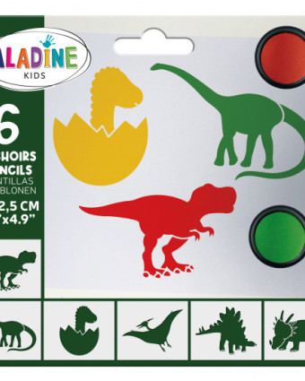 Pack Pochoir Enfant Dinosaure - Aladine Kids - Mercerine