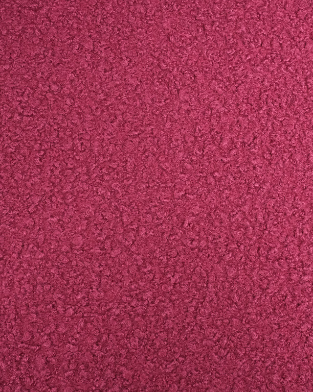 Tissu Bouclette Doux Framboise - Mercerine