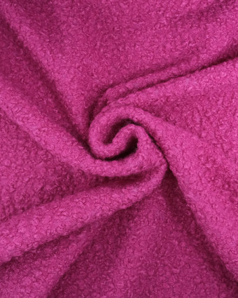 Tissu Bouclette Doux Fuchsia - Mercerine