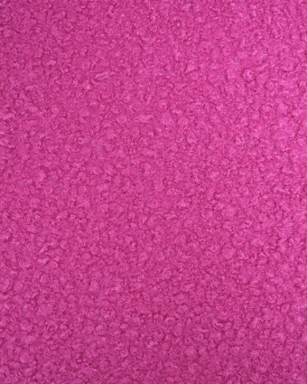 Tissu Bouclette Doux Fuchsia - Mercerine