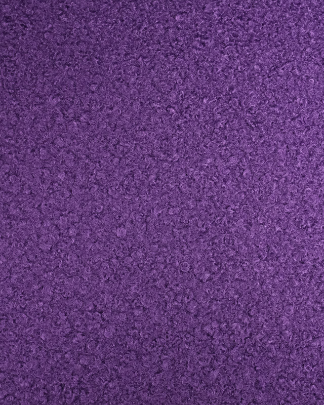 Tissu Bouclette Doux Violet - Mercerine